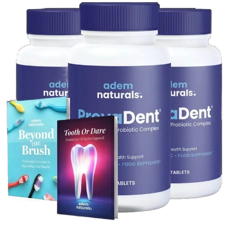 ProvaDent 3-Bottle Package with 2 Bonus Guides Three bottles of ProvaDent with two digital bonus guides